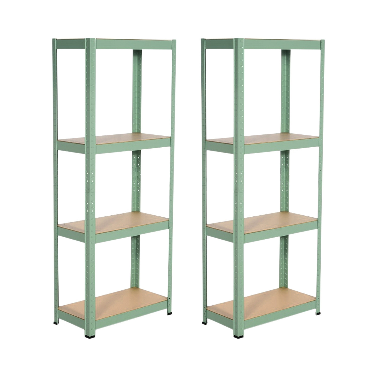 Pack 2 Estanterías Modulares Metálicas con 4 Baldas 240kg 60x30x148cm Thinia Home Estanterías 11